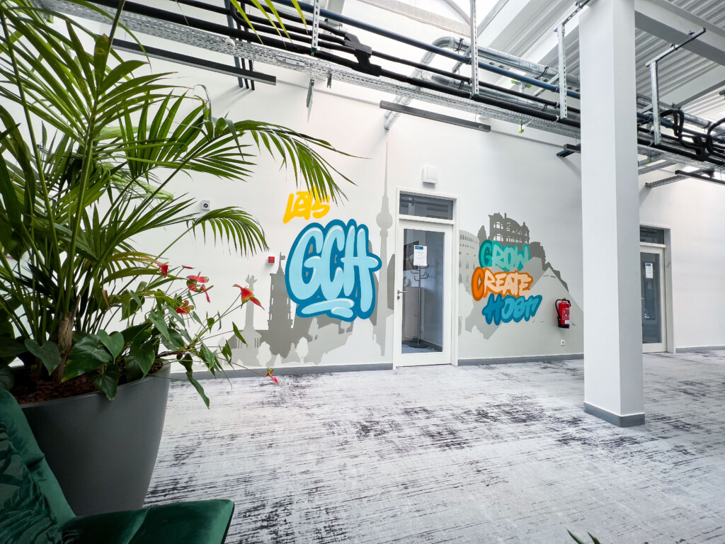Büro Wandgestaltung, Graffiti Künstler, Graffitiauftrag, Wandmalerei, Interior Design, Berlin